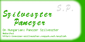 szilveszter panczer business card